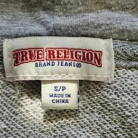 True Religion Full Zip Hoodie Sweatshirt Kids S - Picture 4 of 9
